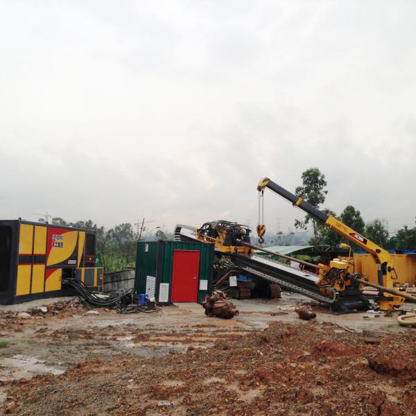 تنفيذ خط تصريف مياه الأمطار بواسطة الحفر الدافع (Thrustboring)