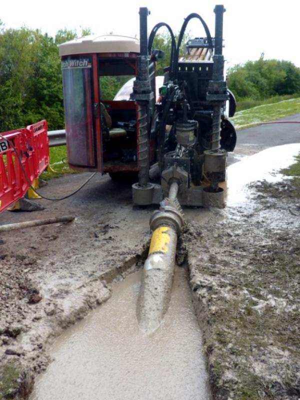  أعمال الدفع الأفقي في منطقة حرض